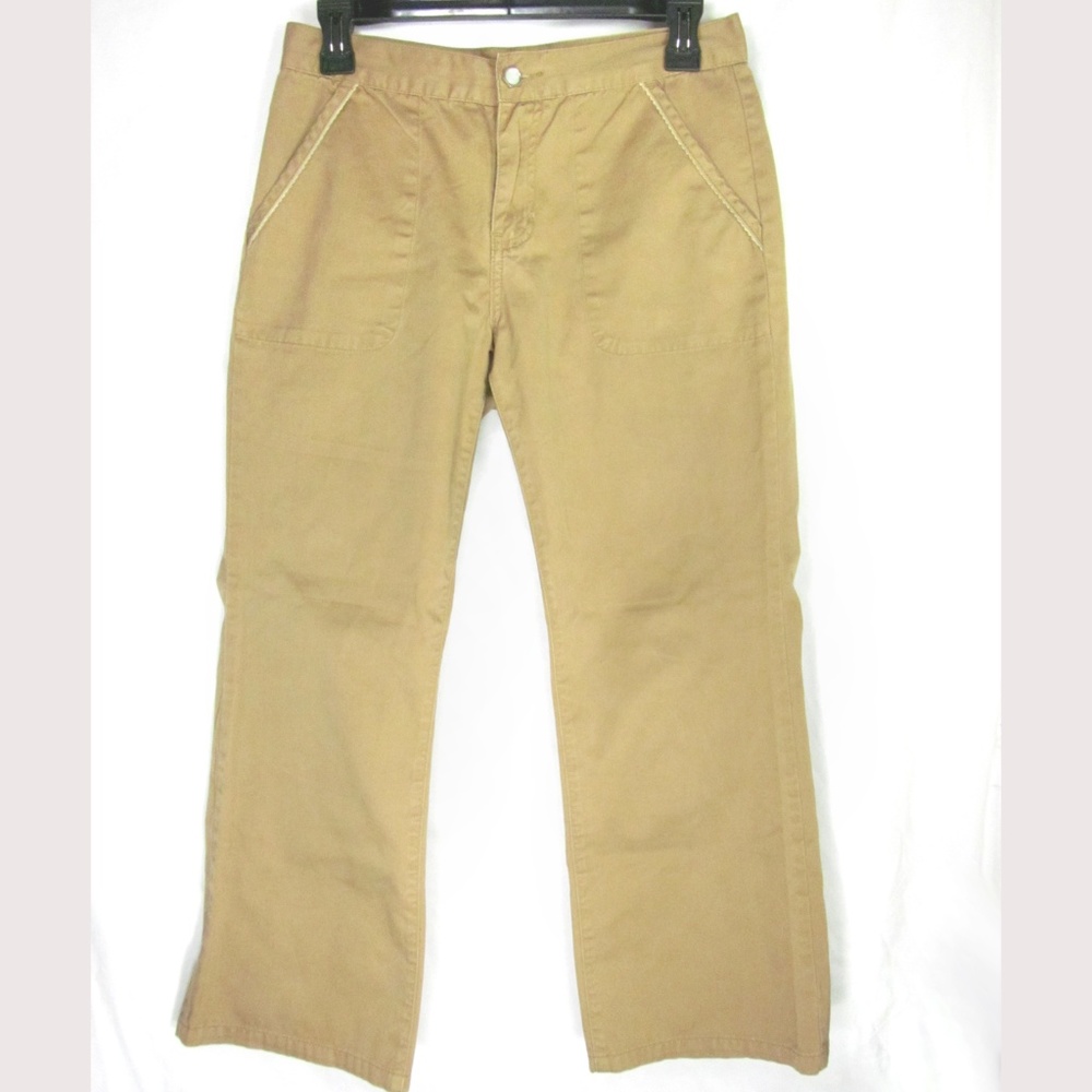 Tommy Jeans Capri Pants Size 7 100% Cotton Khaki